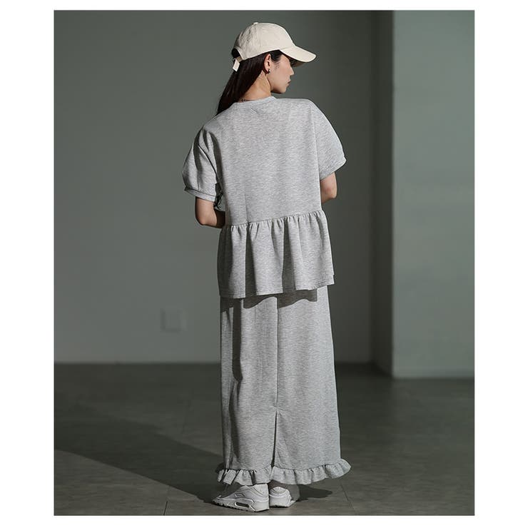 はらぺこさん専用　AOURE　25春夏セットアップ　ブラウン　サイズL あらきさくら様ご着用♡大人シンプルセットアップ 2色 | ecrea