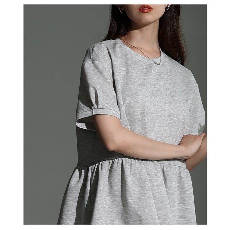 大人の甘さ纏うペプラムトップス＆裾フリルロングスカートセットアップ レディース … | Sawa a la mode | 詳細画像15 