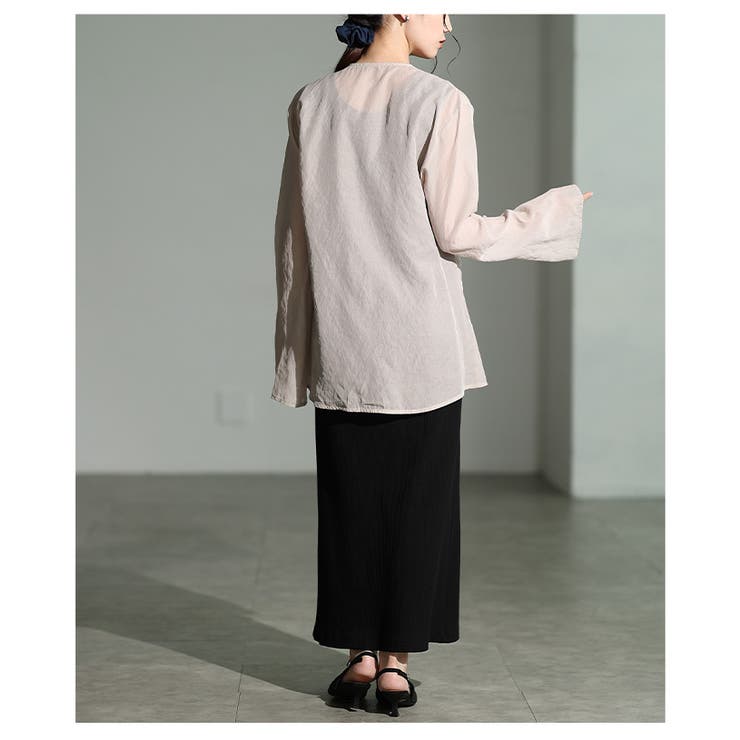 華やぐ魔法を纏うペイズリー調レースシアー重ね着トップス レディース ファッション | Sawa a la mode | 詳細画像9 