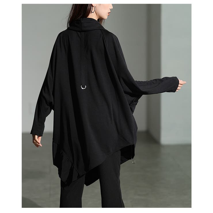 一歩先を行く異素材アシンメトリータートルチュニック レディース ファッション | Sawa a la mode | 詳細画像8 