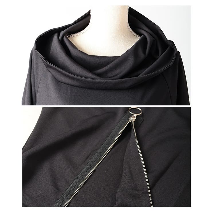 一歩先を行く異素材アシンメトリータートルチュニック レディース ファッション | Sawa a la mode | 詳細画像23 