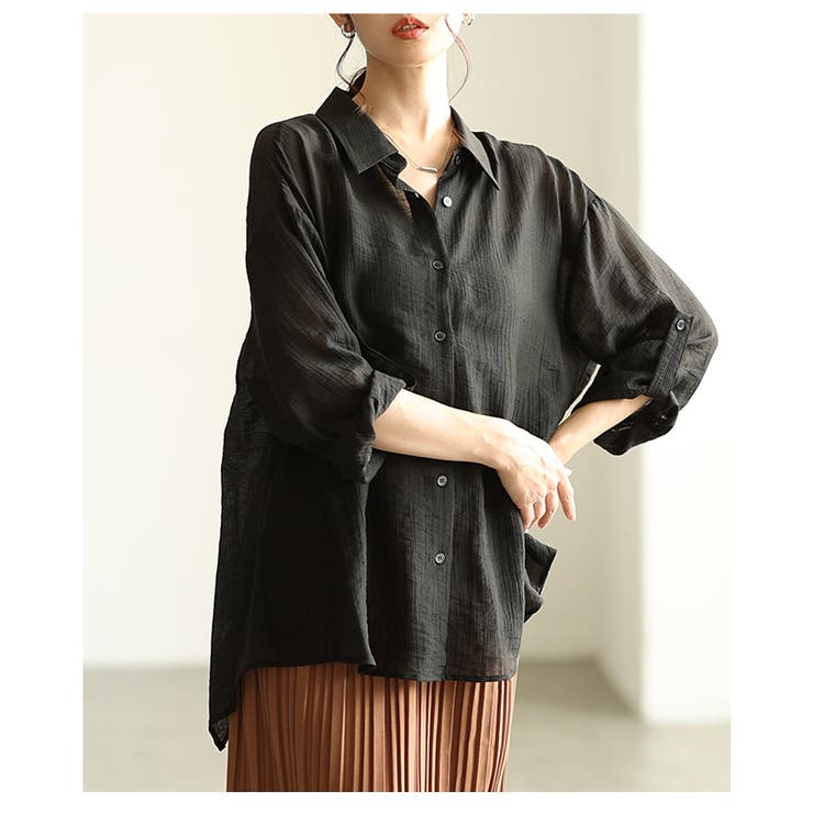 後ろ姿で差をつけるバックシャンシャツトップス レディース ファッション | Sawa a la mode | 詳細画像16 