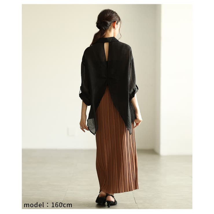 後ろ姿で差をつけるバックシャンシャツトップス レディース ファッション | Sawa a la mode | 詳細画像18 