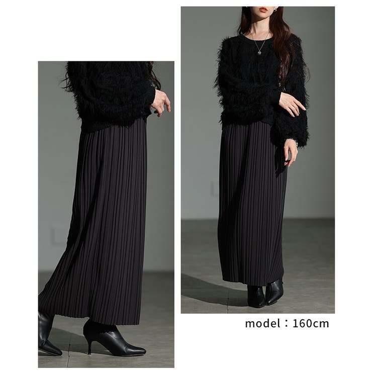 自分好みの丈感で着こなせるプリーツリブタイトスカート レディース ファッション | Sawa a la mode | 詳細画像10 