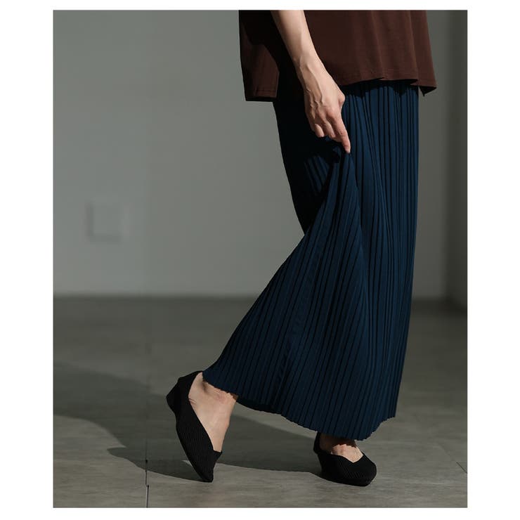 自分好みの丈感で着こなせるプリーツリブタイトスカート レディース ファッション | Sawa a la mode | 詳細画像15 