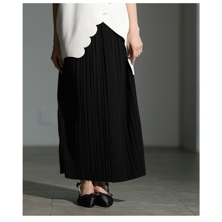 自分好みの丈感で着こなせるプリーツリブタイトスカート レディース ファッション | Sawa a la mode | 詳細画像20 