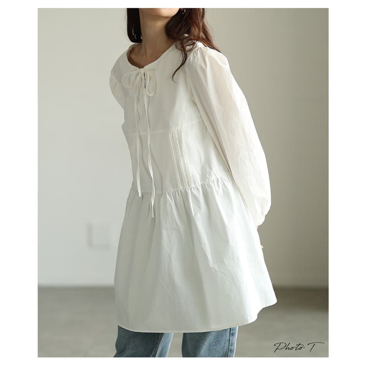 大人ガーリーに着こなせるコットンティアードチュニック レディース ファッション | Sawa a la mode | 詳細画像2 