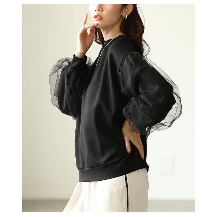 ふわり柔らかに華やぐシアードッキングプルオーバー レディース ファッション | Sawa a la mode | 詳細画像8 