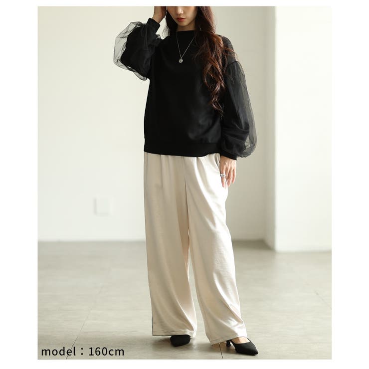 ふわり柔らかに華やぐシアードッキングプルオーバー レディース ファッション | Sawa a la mode | 詳細画像13 