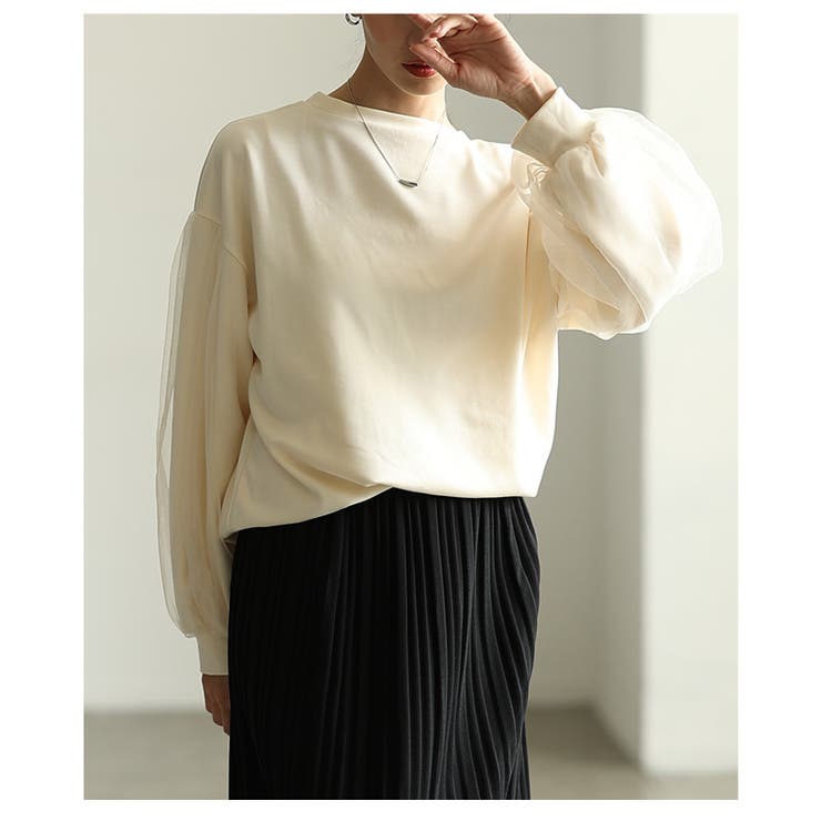 ふわり柔らかに華やぐシアードッキングプルオーバー レディース ファッション | Sawa a la mode | 詳細画像16 
