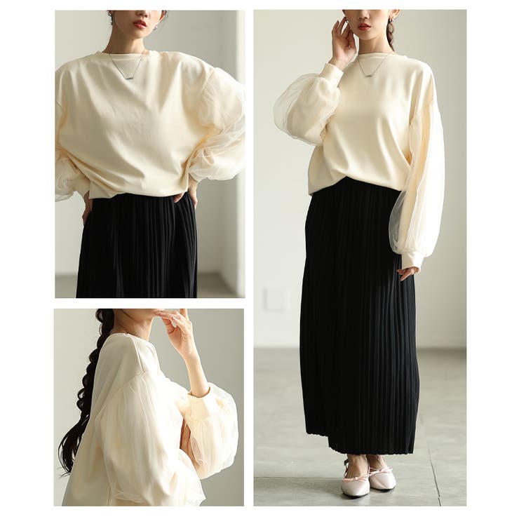 ふわり柔らかに華やぐシアードッキングプルオーバー レディース ファッション | Sawa a la mode | 詳細画像17 