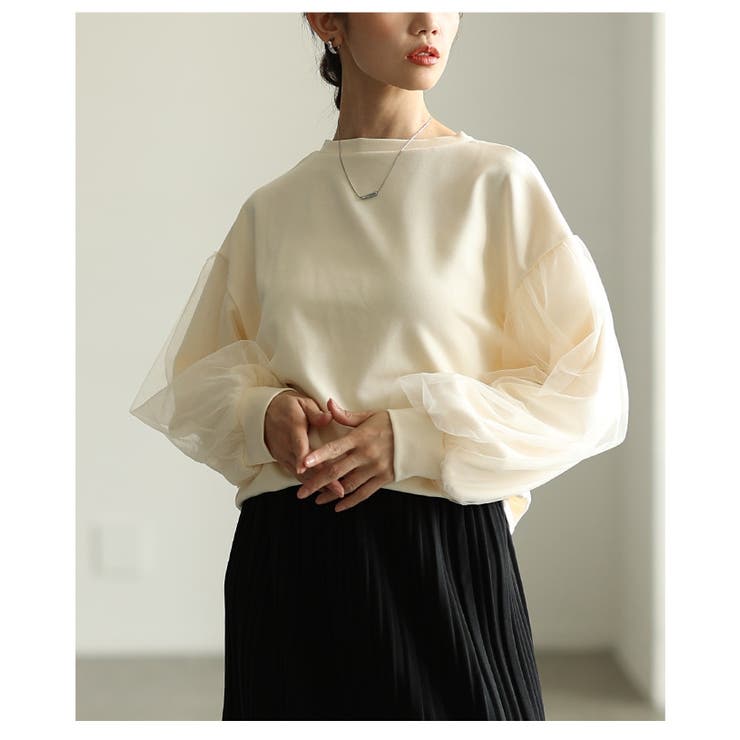 ふわり柔らかに華やぐシアードッキングプルオーバー レディース ファッション | Sawa a la mode | 詳細画像19 