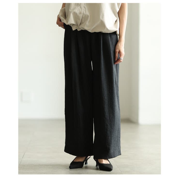 自分サイズが見つかるタックワイドパンツ レディース ファッション | Sawa a la mode | 詳細画像19 
