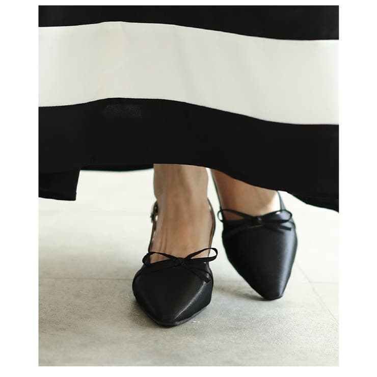 レディライクなリボンモチーフミュール レディース ファッション | Sawa a la mode | 詳細画像20 