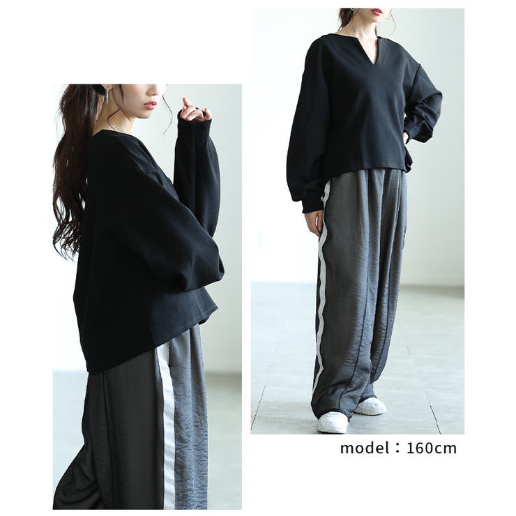 大人が着たいコクーンスリーブVネックプルオーバー レディース ファッション | Sawa a la mode | 詳細画像15 