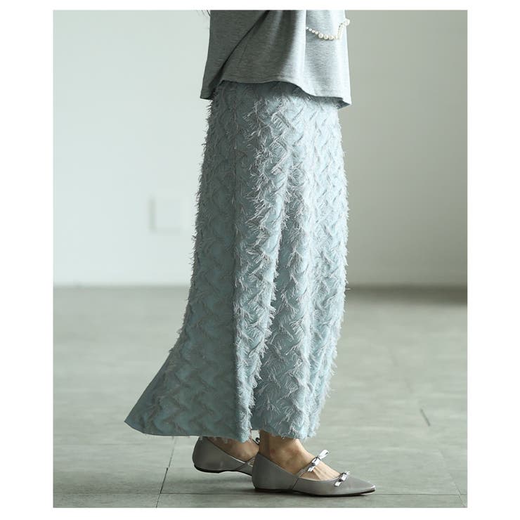 心ときめく華やかなフリンジニットタイトスカート レディース ファッション | Sawa a la mode | 詳細画像11 