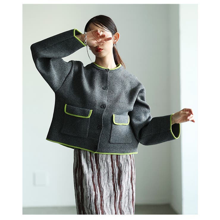 スポンジニットカーディガン レディース ファッション | Sawa a la mode | 詳細画像8 