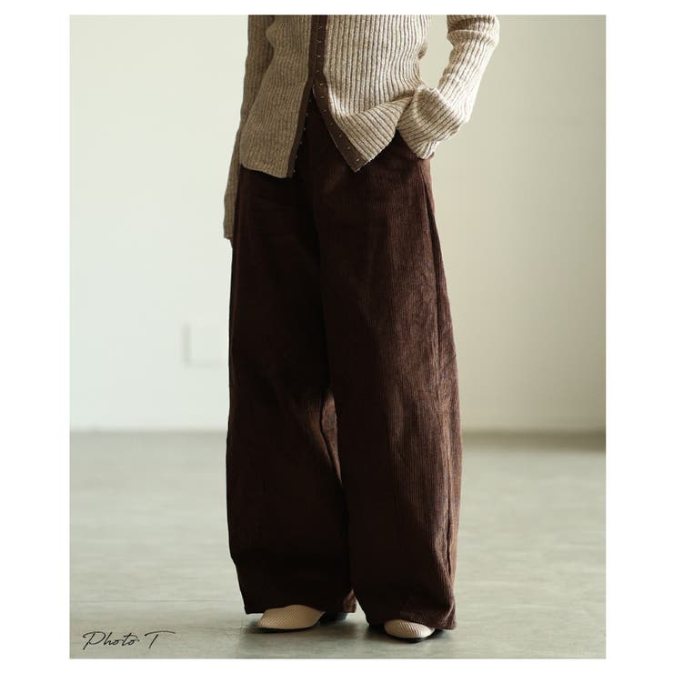 シーズンムード高まるコーデュロイカーブパンツ レディース ファッション | Sawa a la mode | 詳細画像2 
