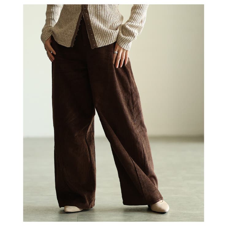 シーズンムード高まるコーデュロイカーブパンツ レディース ファッション | Sawa a la mode | 詳細画像9 
