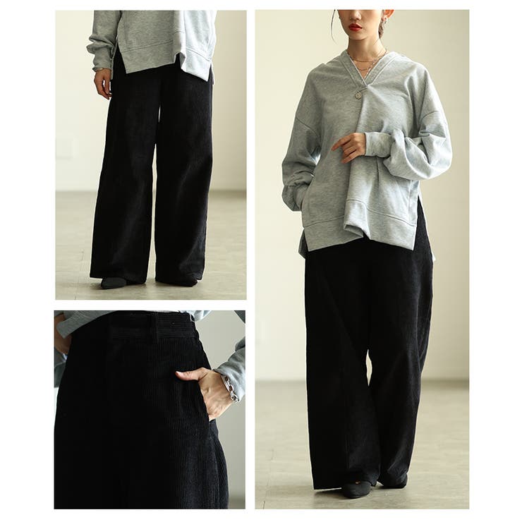 シーズンムード高まるコーデュロイカーブパンツ レディース ファッション | Sawa a la mode | 詳細画像17 