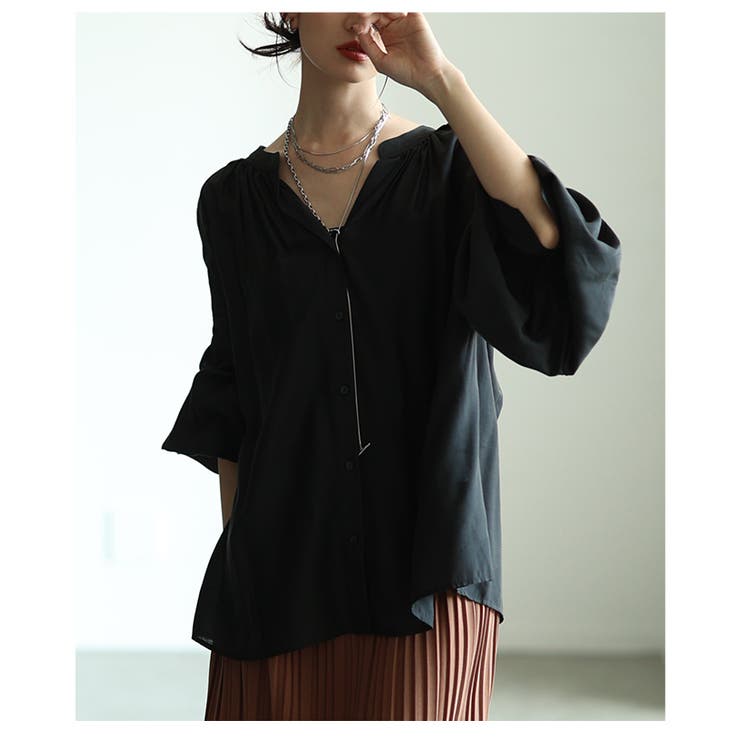 ニュアンス溢れる袖コンシャスブラウス レディース ファッション | Sawa a la mode | 詳細画像19 