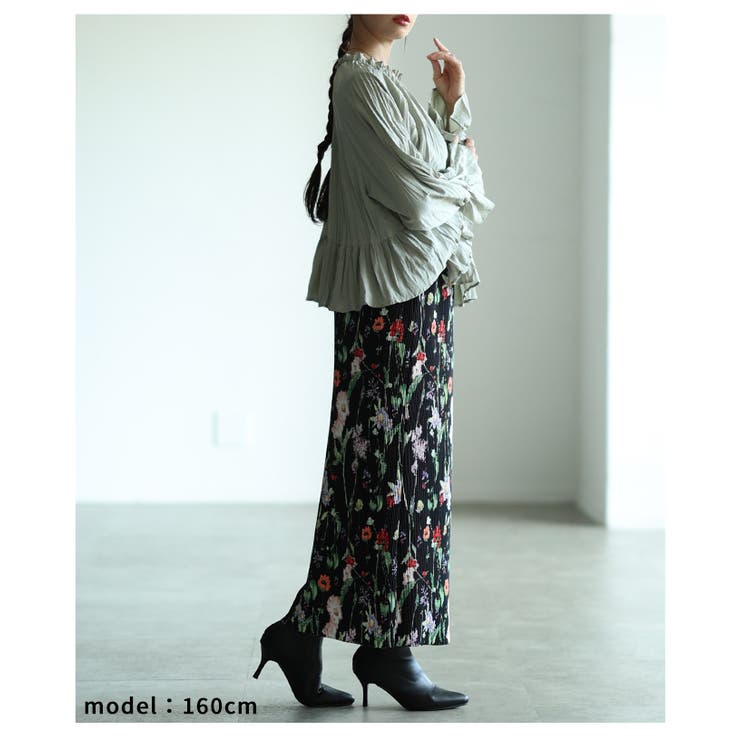 前後で楽しめる2wayシャーリングペプラムブラウス レディース ファッション | Sawa a la mode | 詳細画像9 
