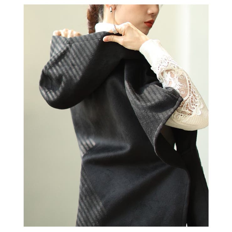 羽織るだけでサマになるフード付きポンチョジャケット レディース ファッション | Sawa a la mode | 詳細画像9 