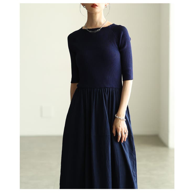 着るだけでシルエット美人なドッキングフレアワンピース レディース ファッション | Sawa a la mode | 詳細画像19 