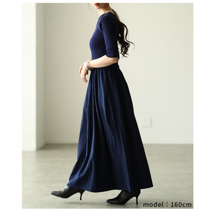 着るだけでシルエット美人なドッキングフレアワンピース レディース ファッション | Sawa a la mode | 詳細画像22 