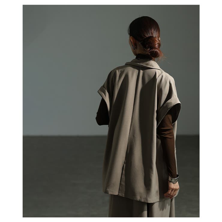 マニッシュに格上げするテーラードダブルジャケット レディース ファッション | Sawa a la mode | 詳細画像12 