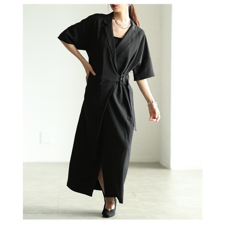 大人ハンサムマニッシュワンピース レディース ファッション | Sawa a la mode | 詳細画像8 