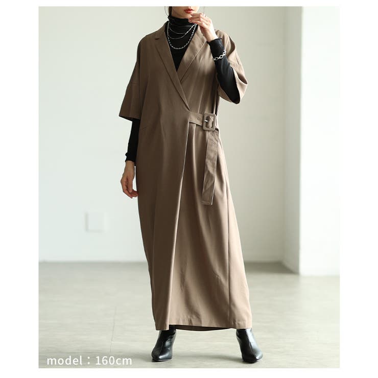 大人ハンサムマニッシュワンピース レディース ファッション | Sawa a la mode | 詳細画像13 