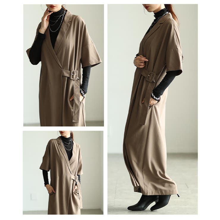 大人ハンサムマニッシュワンピース レディース ファッション | Sawa a la mode | 詳細画像16 