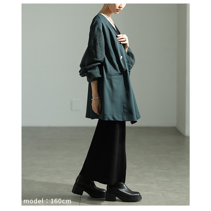 「究極の掛け算」異素材ミックスジャケット レディース ファッション | Sawa a la mode | 詳細画像13 