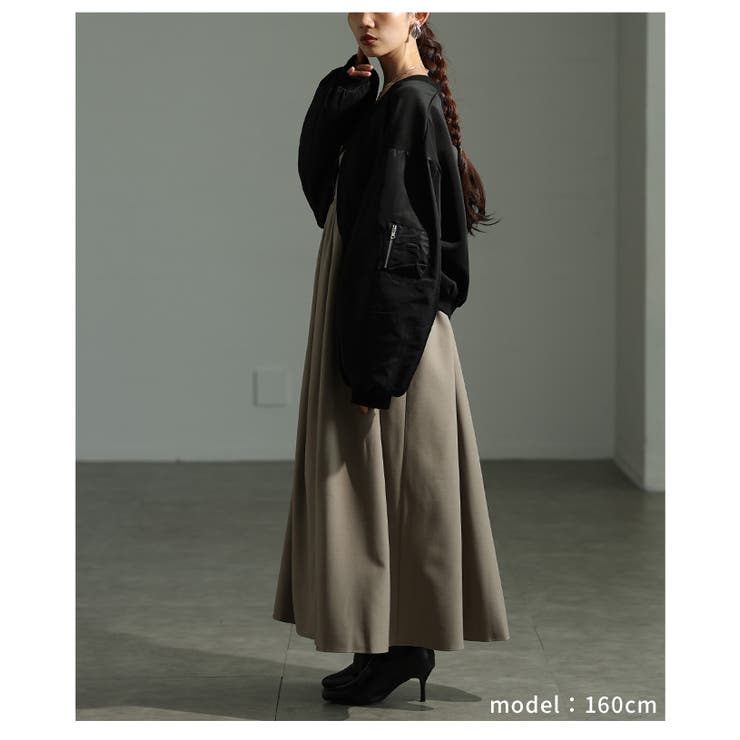 モードな雰囲気漂う異素材MA 1ボレロブルゾン レディース | Sawa a la mode | 詳細画像13 