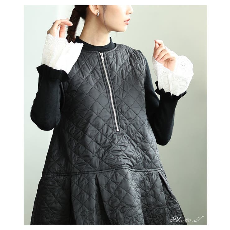 手元の華やぎに惚れるフレアレーススリーブリブニットトップス レディース | Sawa a la mode | 詳細画像2 