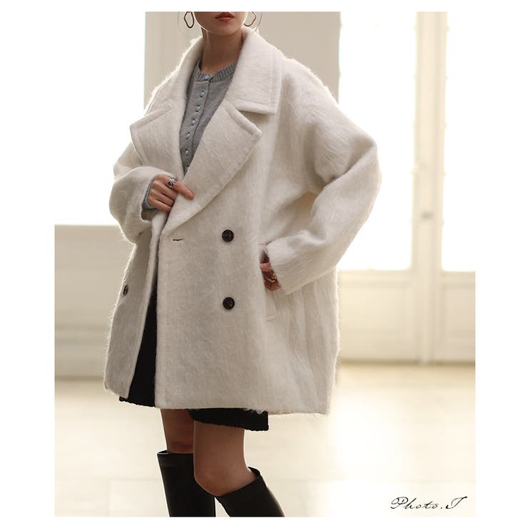 シーズンムード高まるコクーンシルエットシャギーコート レディース ファッション | Sawa a la mode | 詳細画像2 