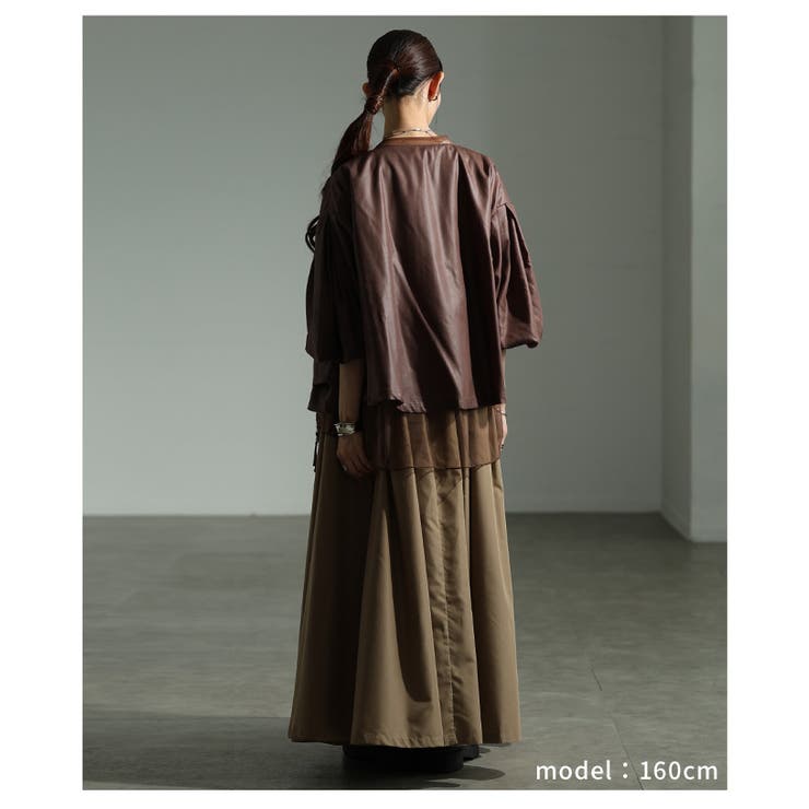 雰囲気を格上げするボリューム袖シアーレイヤードブルゾン レディース ファッション | Sawa a la mode | 詳細画像18 