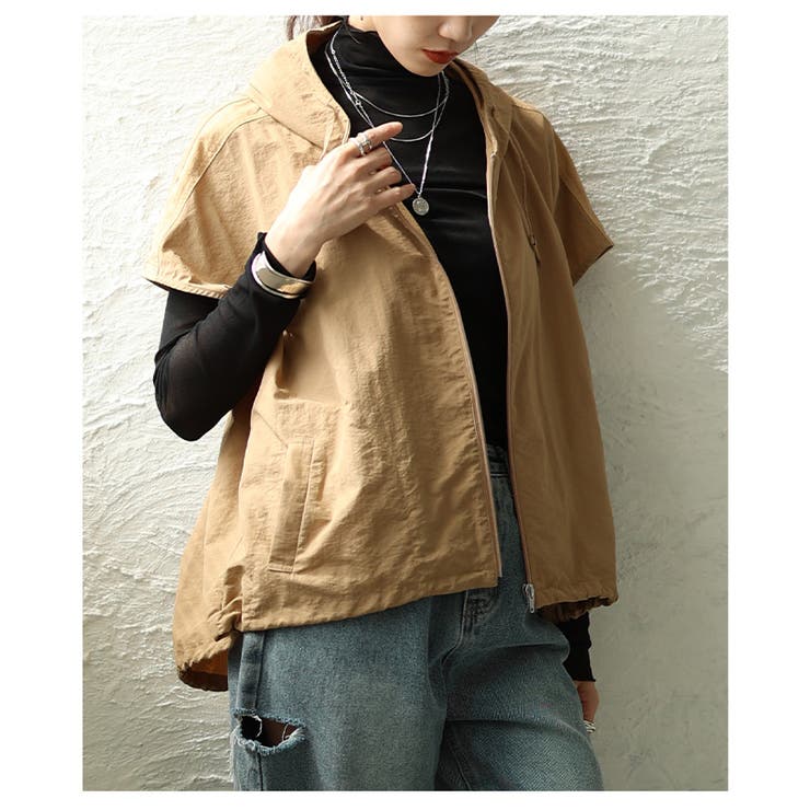 ラフに決まるナイロンフードジャケット レディース ファッション | Sawa a la mode | 詳細画像12 
