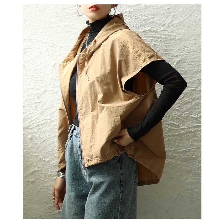 ラフに決まるナイロンフードジャケット レディース ファッション | Sawa a la mode | 詳細画像15 