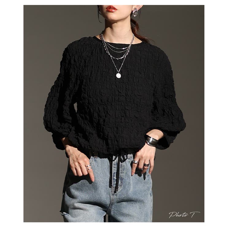 ふんわりシルエットシャーリングブラウス レディース ファッション | Sawa a la mode | 詳細画像2