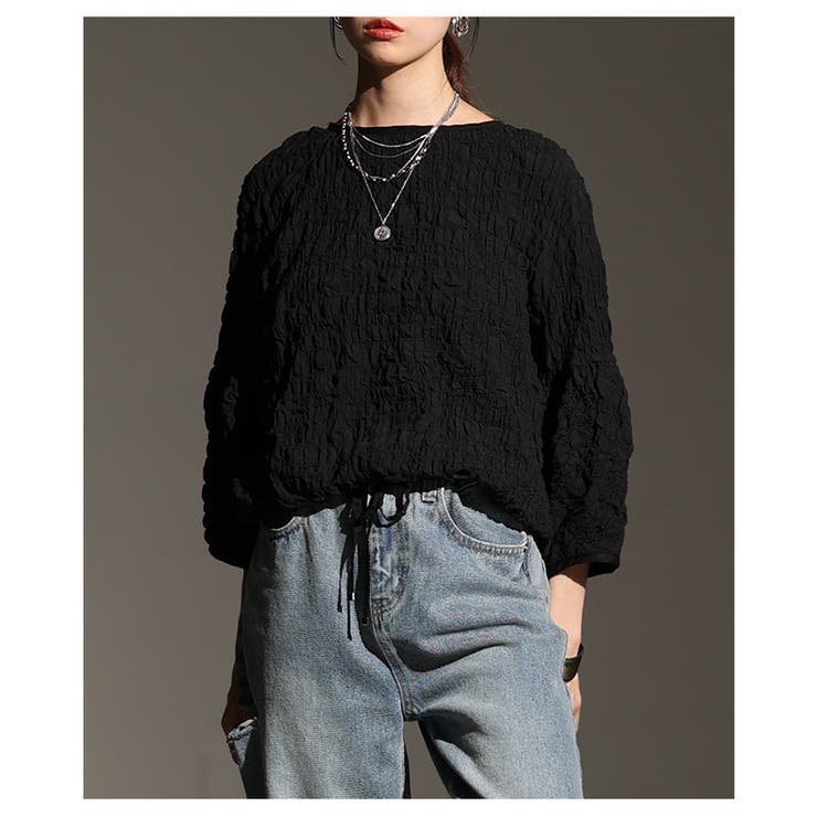 ふんわりシルエットシャーリングブラウス レディース ファッション | Sawa a la mode | 詳細画像4
