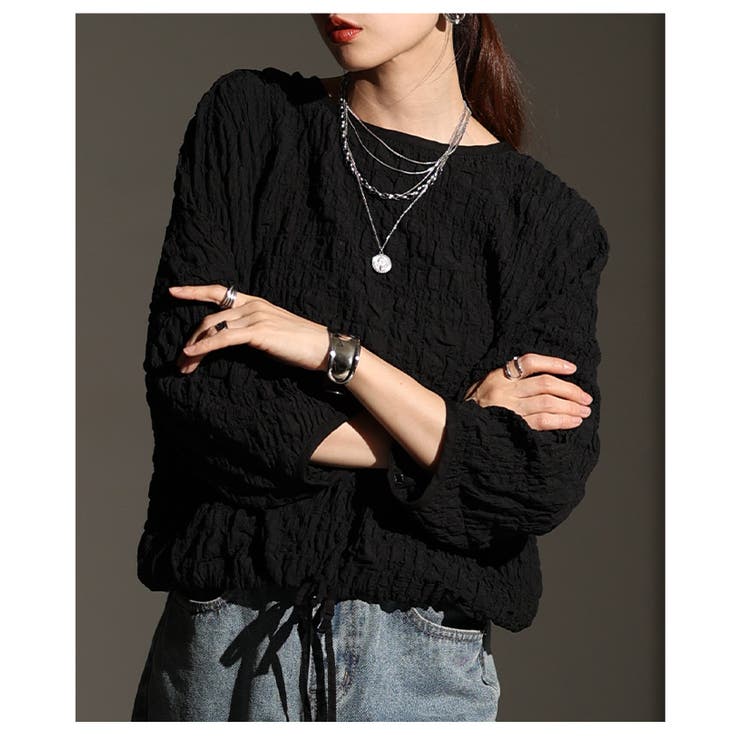 ふんわりシルエットシャーリングブラウス レディース ファッション | Sawa a la mode | 詳細画像8