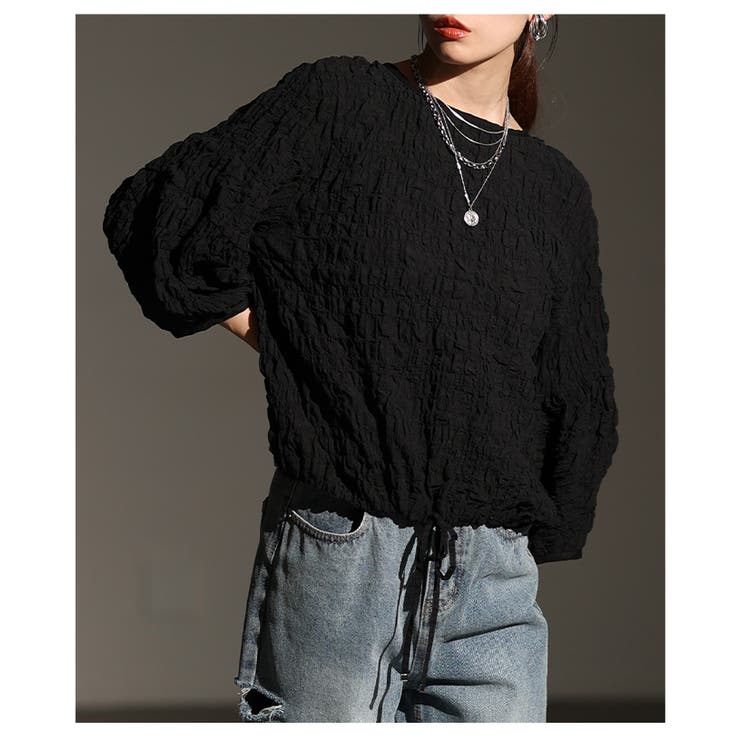 ふんわりシルエットシャーリングブラウス レディース ファッション | Sawa a la mode | 詳細画像9