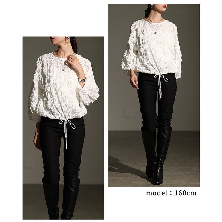 ふんわりシルエットシャーリングブラウス レディース ファッション | Sawa a la mode | 詳細画像10