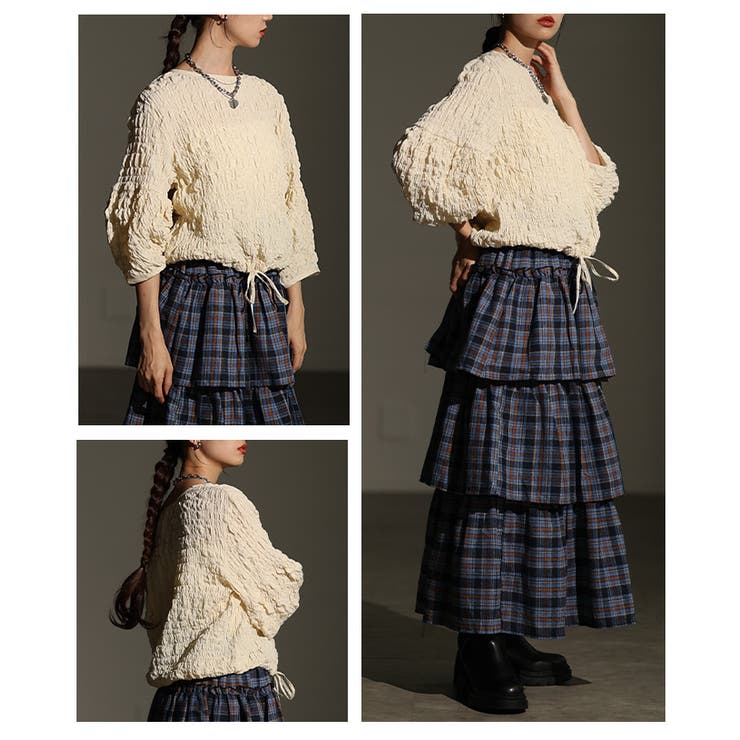 ふんわりシルエットシャーリングブラウス レディース ファッション | Sawa a la mode | 詳細画像17