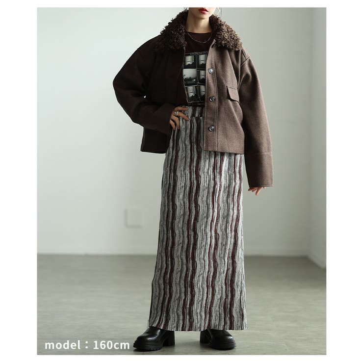 おしゃれで暖かボアカラージャケット アウター レディース | Sawa a la mode | 詳細画像7 