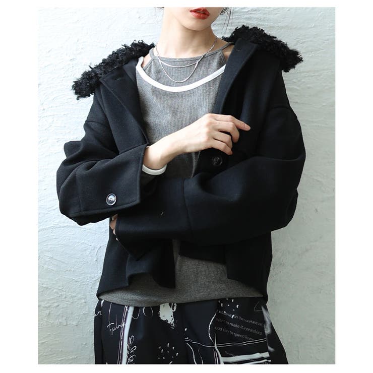 おしゃれで暖かボアカラージャケット アウター レディース | Sawa a la mode | 詳細画像12 