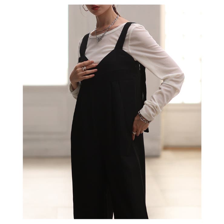 さらっと着こなせるビスチェ切替オールインワンパンツ レディース ファッション | Sawa a la mode | 詳細画像4 