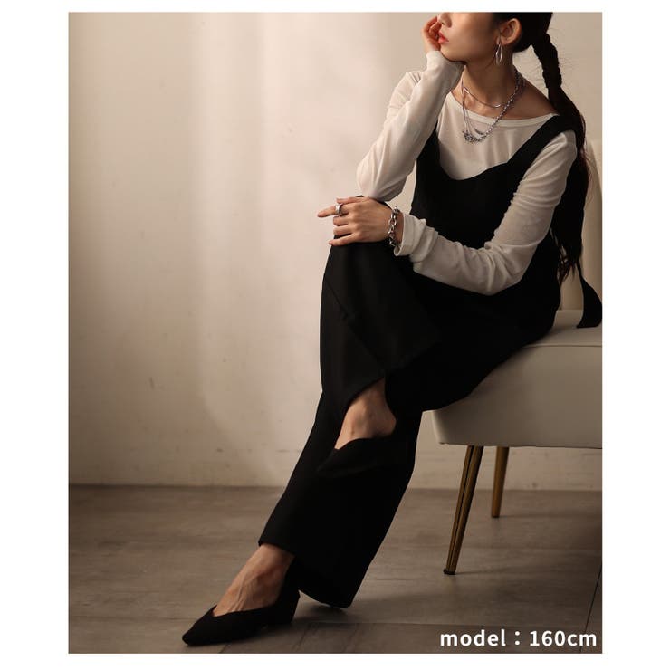 さらっと着こなせるビスチェ切替オールインワンパンツ レディース ファッション | Sawa a la mode | 詳細画像8 